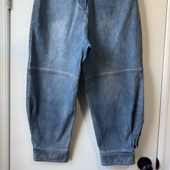 Tibi Women’s Sculpture Mid Rise Tapered Denim Pants Leg Blue Jeans Sz 31 - Picture 5 of 11